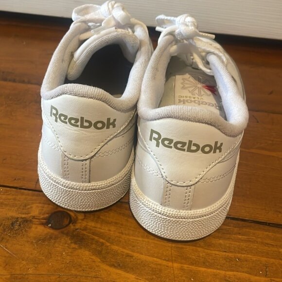 Reebok Classic C85 White Leather Lace Up Sneakers Club C 85 Running Shoes - Picture 5 of 10